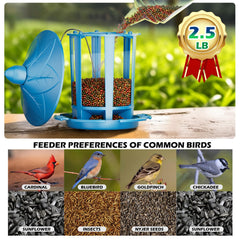 Birdream close-up of castle feeder texture and weather-resistant finish benefits durability