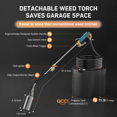 Birfedlot detachable extension pole separated, easy mode switch benefit