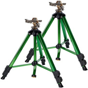 Biswing front view tripod sprinkler showing stable base and full assembly benefit