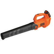 BLACK+DECKER blower front view showing compact design and ready-to-use convenience
