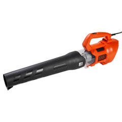 BLACK+DECKER BEBL750 front view showing compact blower and nozzle for fast cleanup