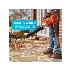 BLACK+DECKER BEBL750 side profile demonstrating lightweight design for comfortable use