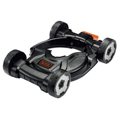 BLACK+DECKER MTD100 front view showing deck and mounting for easy conversion