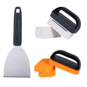 Blackstone front packaging showing the 8-piece cleaning kit and contents for convenience