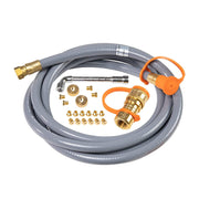 Blackstone front view of conversion kit showing components and easy setup benefit