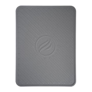Blackstone spatula mat on grill shelf protects surface and organizes tools
