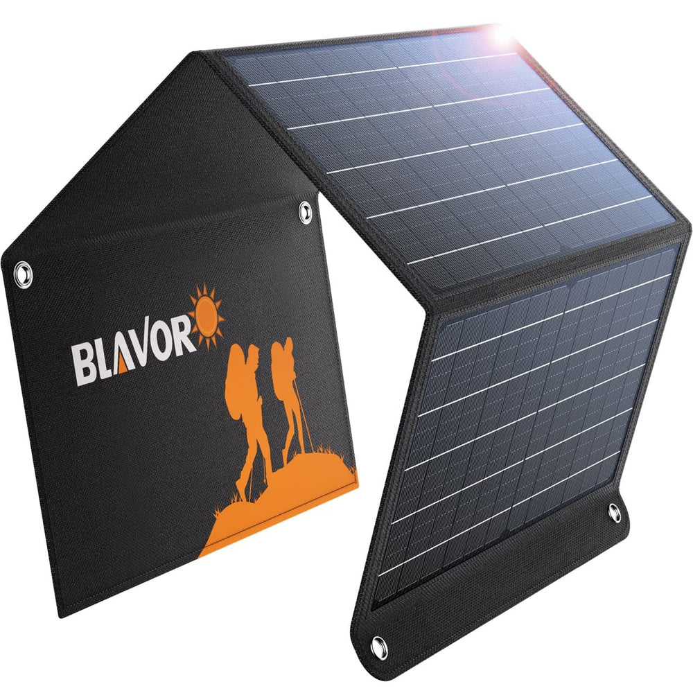 BLAVOR folded front panel showing compact portability and travel convenience