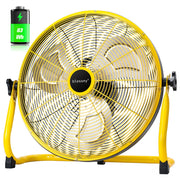 blessny front view floor fan showing powerful airflow benefit