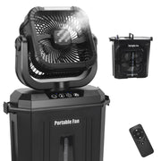 blessny front view of fan showing compact design and portable cooling benefit