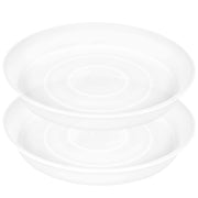 Bleuhome front view of two 14-inch saucers protecting surfaces