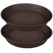 Bleuhome front view 22-inch saucer showing rim and capacity benefit