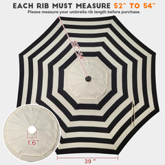Blissun canopy close-up stitching highlighting reinforced seams for durability