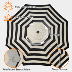 Blissun canopy vent detail showing airflow feature that reduces heat buildup
