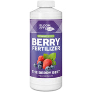 Bloom City front label view showing product and berry-specific benefits