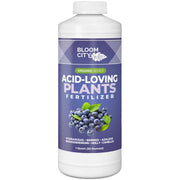 Bloom City front label on 32 oz bottle showing product use and benefits