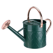 BLstyle front view green watering can showing full shape and vintage appeal