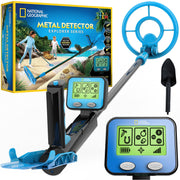 Blue Marble metal detector front view showing lightweight design and easy handling