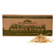 Blue Mountain Hay front packaging showing 10 lb bale and product name, promotes easy handling