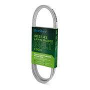 BlueStars belt packaging showing model 405143 and benefit of easy identification
