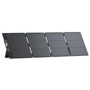 BLUETTI folded 200W panel front view showing compact portability and easy transport