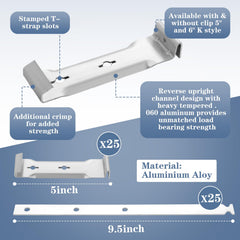 Blulu close-up of aluminum hanger showing corrosion resistance benefit