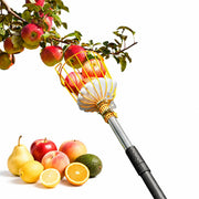 BlumeTrec front view showing basket and pole for gentle harvesting
