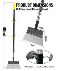 BlumeTrec close-up of the 11-inch wide blade showing sharp edge for efficient scraping