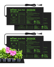 BN-LINK front view of heat mat showing size and fit benefits
