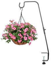 BOLITE deck hook front view showing sturdy hanger and black finish, durable display