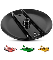 Bonbo stump jumper front view showing solid pan for reliable blade support