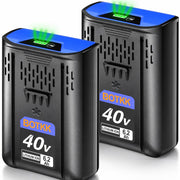 BOTKK front view of two-pack replacement battery showing shape and fit benefit
