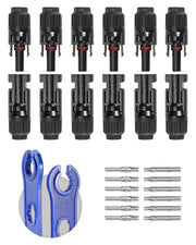 BougeRV front view of connector pack showing six male and six female pairs for quick installs