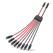 BougeRV front packaging showing Y-branch solar cable set and benefits
