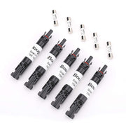 BougeRV front view of inline fuse holder showing connectors protecting PV circuits