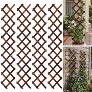 Bounmer front view of expanded trellis showing full lattice and neat finish