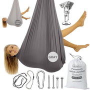 Bradoro front view of cocoon sensory swing showing secure shape and comfort