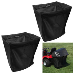 Braveboy front view of two replacement grass bags showing fit and shape for Toro
