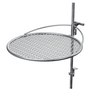 Breeo Outpost Grill front view showing sturdy fit and clear cooking surface