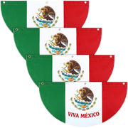 Breling front display of four Mexican bunting flags for instant festivity