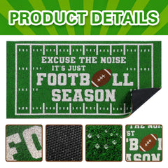 Breling side profile showing PVC non-slip backing that secures mat and prevents movement