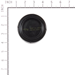 Briggs & Stratton filter beside ruler showing size and fit confirmation benefit