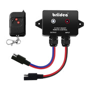 briidea front view receiver and remote showing compact design and easy control