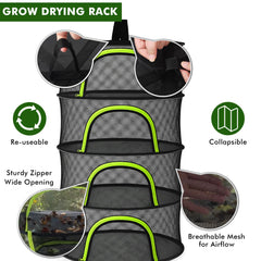 BRIVADO open zipper on a shelf showing easy access and protected drying benefit