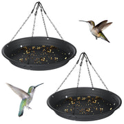 Briwooody front view of hanging tray showing full catchment area and neat yard benefit