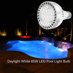 Broadroad bulb installed in pool fixture improving underwater visibility