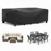 BROSYDA front view showing full coverage protecting patio furniture