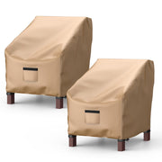 BROSYDA front view of brown chair cover protecting patio chair