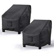 BROSYDA front view of two covers protecting patio chairs, keeps furniture dry