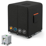 BRUXOLAY front view of IBC cover showing full fit and protection