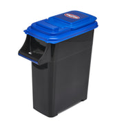 Buddeez Kingsford front packaging showing two black bins and blue lids for secure storage